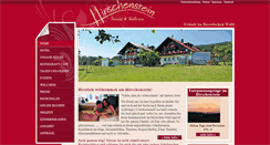 Desktop Screenshot of pension-hirschenstein.de