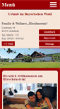 Mobile Screenshot of pension-hirschenstein.de