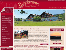 Tablet Screenshot of pension-hirschenstein.de